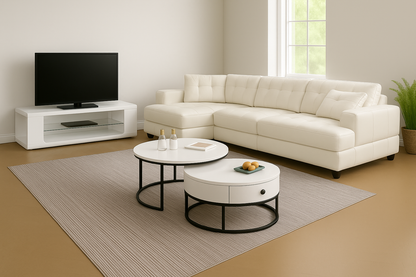 Luxury White Full Apartment Furniture Kit