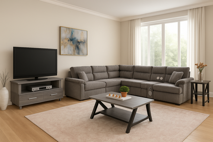 Luxury Gray Full Apartment Furniture Kit
