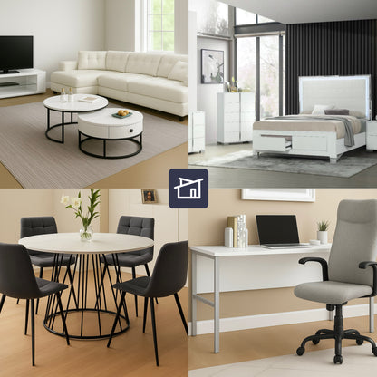 Luxury White Full Apartment Furniture Kit