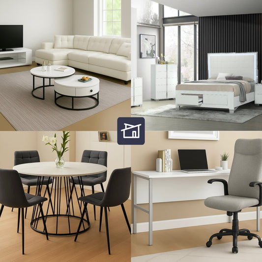Luxury White Full Apartment Furniture Kit